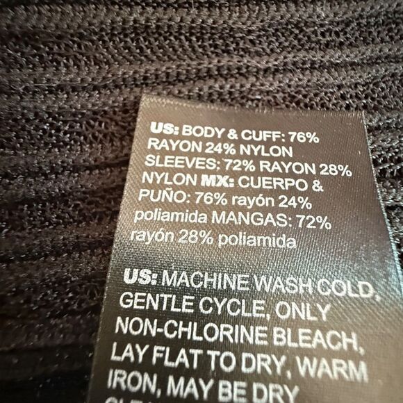 White House Black Market sheer Sleeve Sweater NWOT - Picture 7 of 7